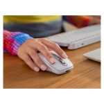 Logitech MX Anywhere 3S ratón inalámbrico compacto en Gris Claro con 8000 DPI, desplazamiento MagSpeed, clic discreto, Bluetooth, conexión Logi Bolt segura para Windows, Mac, Chrome y Linux, SKU 910-006959