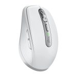 Logitech MX Anywhere 3S ratón inalámbrico compacto en Gris Claro con 8000 DPI, desplazamiento MagSpeed, clic discreto, Bluetooth, conexión Logi Bolt segura para Windows, Mac, Chrome y Linux, SKU 910-006959