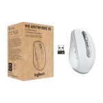 Logitech MX Anywhere 3S ratón inalámbrico compacto en Gris Claro con 8000 DPI, desplazamiento MagSpeed, clic discreto, Bluetooth, conexión Logi Bolt segura para Windows, Mac, Chrome y Linux, SKU 910-006959