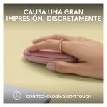 Ratón Logitech 910-007014 para viajes, ambidextro, inalámbrico con RF y Bluetooth, sensor óptico de 4000 DPI