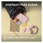 Ratón Logitech 910-007014 para viajes, ambidextro, inalámbrico con RF y Bluetooth, sensor óptico de 4000 DPI