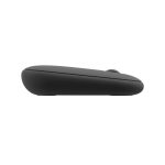 Vista superior del ratón inalámbrico Logitech para viajes, modelo ambidextro con conectividad RF y Bluetooth, sensor óptico de 4000 DPI, SKU 910-007015