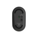 Vista superior del ratón inalámbrico Logitech para viajes, modelo ambidextro con conectividad RF y Bluetooth, sensor óptico de 4000 DPI, SKU 910-007015