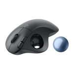 Logitech ERGO M575S ratón ergonómico con trackball inalámbrico, diseño cómodo y conectividad Bluetooth, SKU 910-007029