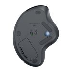 Logitech ERGO M575S ratón ergonómico con trackball inalámbrico, diseño cómodo y conectividad Bluetooth, SKU 910-007029