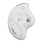 Imagen del ratón ergonómico inalámbrico Logitech ERGO M575S en color negro, SKU 910-007030, diseñado para máxima comodidad y uso prolongado.