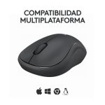 Ratón Wireless Logitech M240 Silent con clic silencioso y SKU 910-007119, ideal para trabajar en ambientes tranquilos.