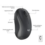 Ratón Wireless Logitech M240 Silent con clic silencioso y SKU 910-007119, ideal para trabajar en ambientes tranquilos.