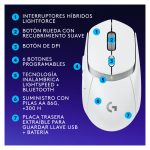 Ratón de juego Logitech G G309 con sensor óptico avanzado, ergonómico y cableado. SKU: 910-007208