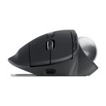 Ratón ergonómico Logitech MX Ergo S con diseño vertical, SKU 910-007260, ideal para reducir la fatiga de la muñeca y mejorar la precisión.
