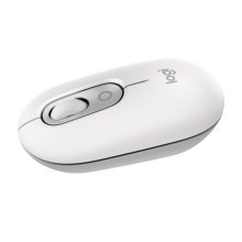 Logitech POP Mouse, color blanco, un ratón inalámbrico Bluetooth con botones programables, clics discretos y tecnología Easy-Switch para usar hasta con 3 dispositivos. SKU: 910-007411