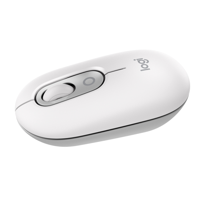 Logitech POP Mouse, ratón inalámbrico Bluetooth compacto y portátil con botones programables y clics discretos, tecnología Easy-Switch para alternar hasta 3 dispositivos, portátil, tablet, PC: Blanco 1 Logitech POP Mouse en color blanco, con botones programables