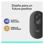 Logitech POP Mouse ratón inalámbrico compacto en grafito con botones programables, clics discretos y tecnología Easy-Switch, SKU 910-007412