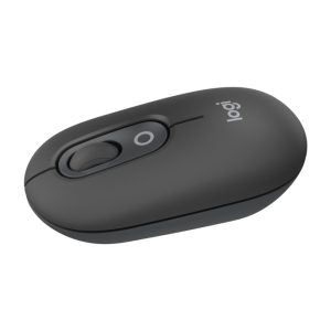 Logitech POP Mouse ratón inalámbrico compacto en grafito con botones programables, clics discretos y tecnología Easy-Switch, SKU 910-007412