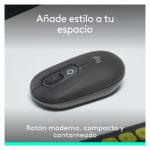 Logitech POP Mouse ratón inalámbrico compacto en grafito con botones programables, clics discretos y tecnología Easy-Switch, SKU 910-007412