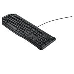 Teclado Logitech K120 para Oficina, conexión USB, distribución QWERTY Internacional de EE.UU., color Negro, SKU 920-002479