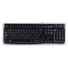 Teclado Logitech K120 con conexión USB, diseño duradero y teclas silenciosas. SKU: 920-002492