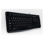 Teclado Logitech K120 con conexión USB, diseño duradero y teclas silenciosas. SKU: 920-002492