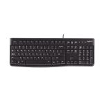 Teclado Logitech K120 con diseño a prueba de derrames y teclas cómodas. SKU 920-002499