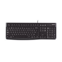 Teclado Logitech K120 con diseño a prueba de derrames y teclas cómodas. SKU 920-002499