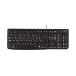 Logitech K120 teclado con diseño ergonómico, cable USB y resistente al agua, SKU 920-002509