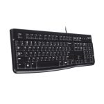Teclado Logitech K120 para Business con conexión USB, diseño QWERTY en español, color negro, SKU 920-002518