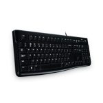 Teclado Logitech K120 para Business con conexión USB, distribución QWERTY en ruso y color negro, SKU: 920-002522