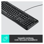 Conjunto de teclado y ratón Logitech MK120, USB, 920-002550, con diseño ergonómico