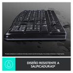Conjunto de teclado y ratón Logitech MK120, USB, 920-002550, con diseño ergonómico