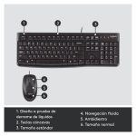 Conjunto de teclado y ratón Logitech MK120, USB, 920-002550, con diseño ergonómico