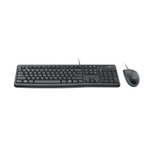 Conjunto de teclado y ratón Logitech MK120, USB, 920-002550, con diseño ergonómico