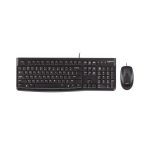 Logitech MK120 combo de teclado y ratón, conexión por cable USB, diseño duradero y cómodo - SKU 920-002552