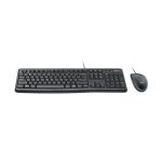 Logitech MK120 combo de teclado y ratón, conexión por cable USB, diseño duradero y cómodo - SKU 920-002552