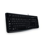 Logitech Keyboard K120 para Business, teclado universal USB en color negro con diseño ucranio, SKU 920-002643