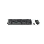 Logitech Wireless Combo MK220 RF inalámbrico con teclado y ratón, diseño QWERTY griego en color negro. SKU 920-003157