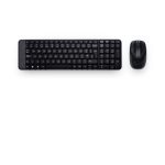 El Logitech Wireless Combo MK220 incluye teclado y ratón inalámbricos en color negro con conectividad USB. SKU: 920-003159.