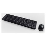 El Logitech Wireless Combo MK220 incluye teclado y ratón inalámbricos en color negro con conectividad USB. SKU: 920-003159.