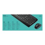 Logitech Wireless Combo MK330, teclado y ratón incluidos, USB, QWERTY Internacional de EE.UU., color negro. SKU: 920-003989.