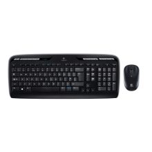 Logitech Wireless Combo MK330, teclado y ratón incluidos, USB, QWERTY Internacional de EE.UU., color negro. SKU: 920-003989.