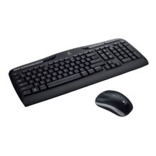 Conjunto de teclado y ratón inalámbricos Logitech Wireless Combo MK330, QWERTY internacional de EE.UU. en color negro. SKU 920-003999