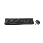 Vista del combo Logitech MK270 con teclado y ratón inalámbricos, modelo SKU 920-004510, ideal para uso diario y oficinas.