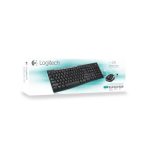 Logitech combo de teclado y mouse inalámbricos modelo MK270, SKU 920-004513. Ideal para uso en oficina y hogar.