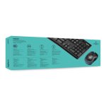 Logitech MK270, conjunto de teclado y ratón inalámbricos con conexión USB confiable, SKU 920-004524