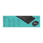 Logitech MK270, conjunto de teclado y ratón inalámbricos con conexión USB confiable, SKU 920-004524
