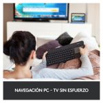 Teclado inalámbrico Logitech K400 Plus con touchpad integrado, ideal para control de TV y PC, SKU 920-007137