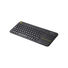 Teclado inalámbrico Logitech K400 Plus con touchpad integrado, ideal para control de TV y PC, SKU 920-007137