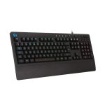 Teclado Logitech G G213 Prodigy para juegos, con conexión USB, distribución QWERTY internacional de EE.UU y color negro. SKU: 920-008093.