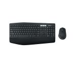 Teclado Logitech 920-008226, universal con ratón incluido, conectividad RF Wireless y Bluetooth, teclado QWERTY en inglés de EE. UU., color negro.