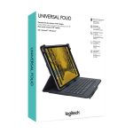 Logitech 920-008336 teclado para móvil con diseño QWERTY en Español, conexión Bluetooth y color Negro