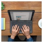 Logitech 920-008336 teclado para móvil con diseño QWERTY en Español, conexión Bluetooth y color Negro